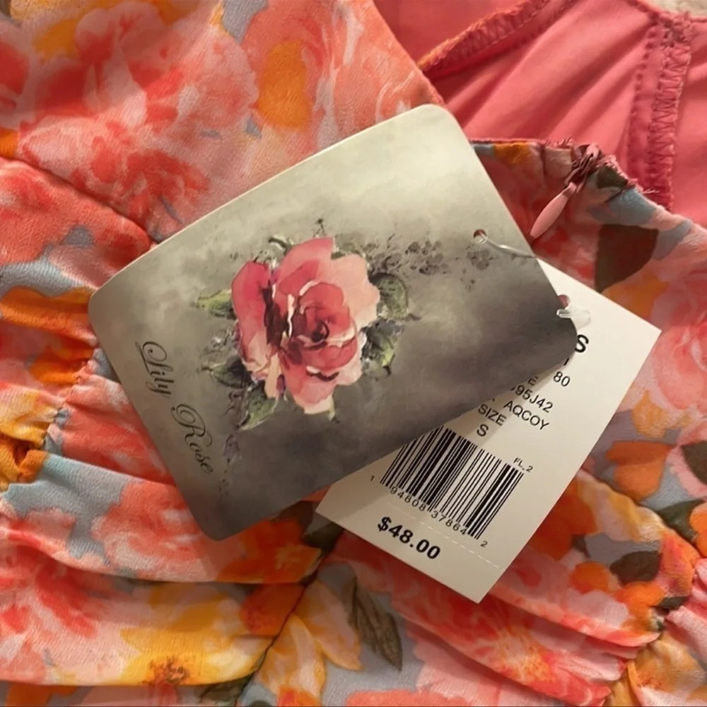 Lily Rose Floral Ruched Bodycon Mini Dress πβββββββββ - Picture 4 of 8